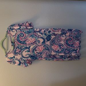 Lilly Pulitzer Mellorie Dress in Pink Tropics Tint Tangerine Dream, NWOT, Size M